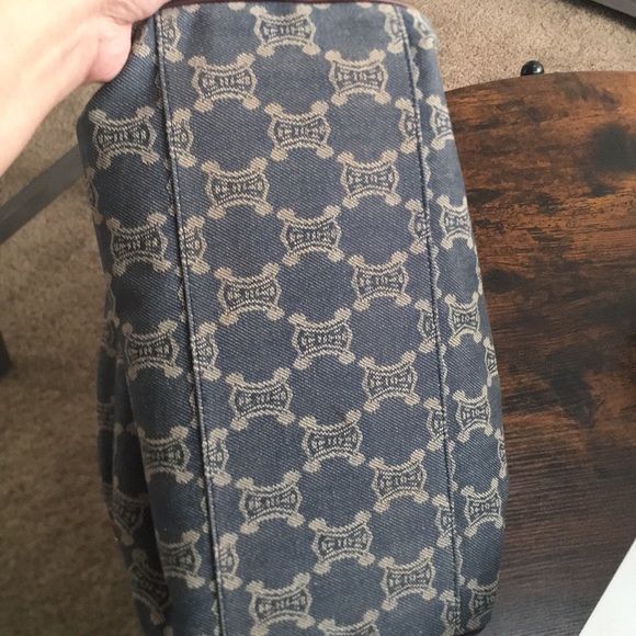 EUC Celine Denim Leather Trimmed - Picture 5 of 16